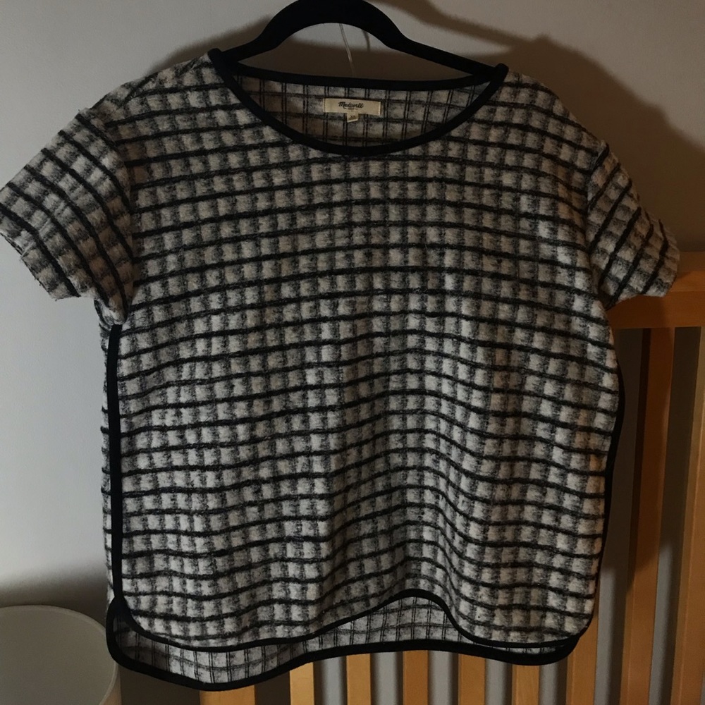 Wool Plaid Madewell Top